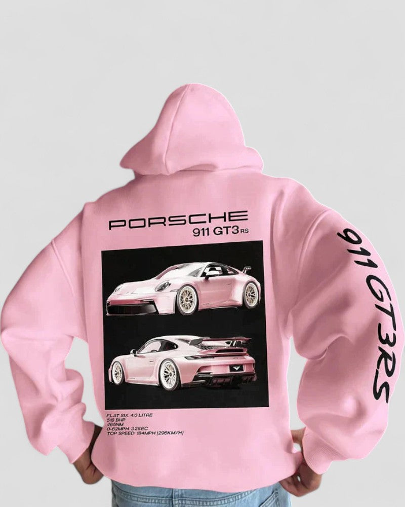 Elarova | Übergroßer Unisex-Hoodie mit Renngrafik