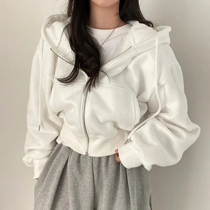 Elarova | Übergroßer ZipUp Hoodie für Damen