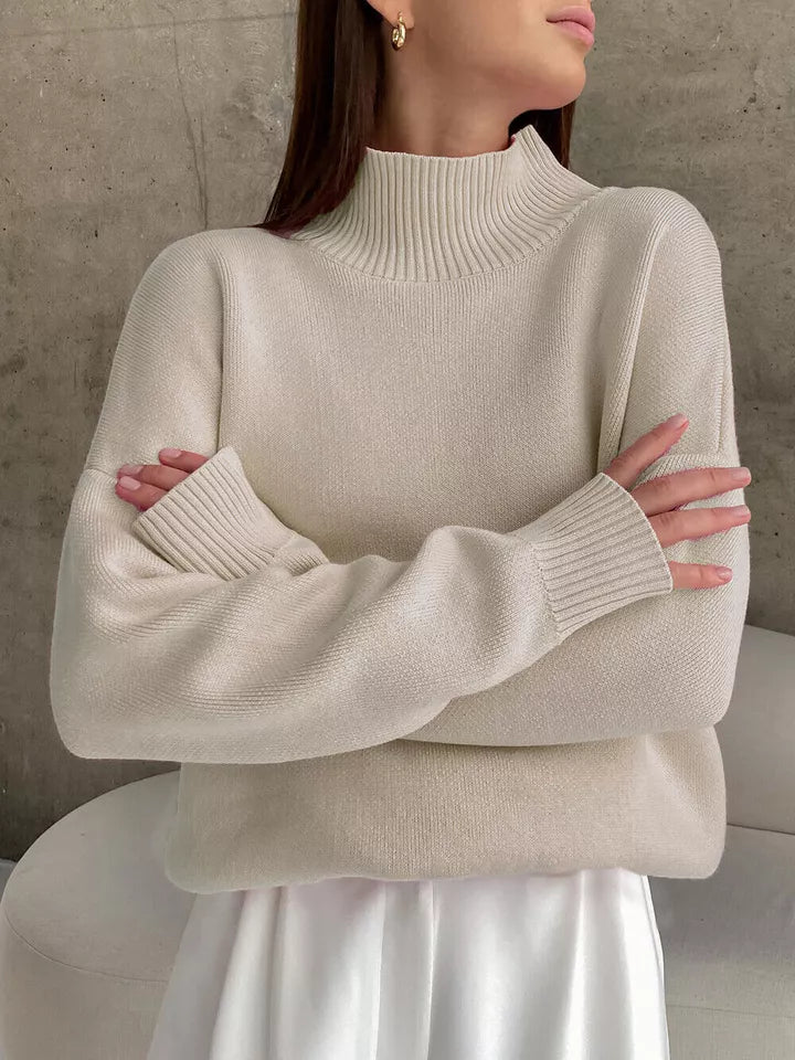 Elarova | Übergroßer, lockerer Rollkragenpullover