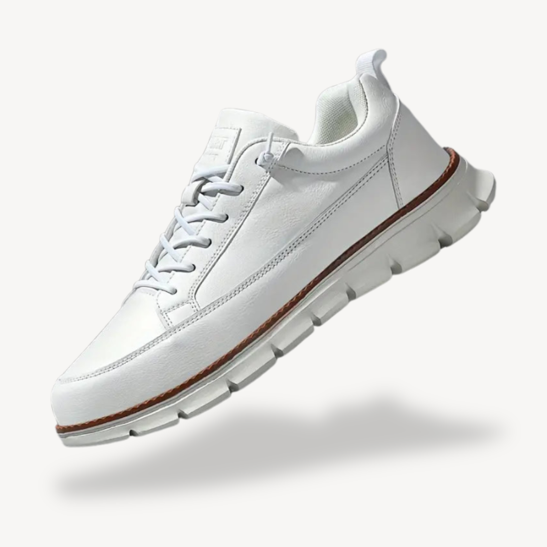 Elarova | Ultrabequeme orthopädische Leder-Sneaker für Herren
