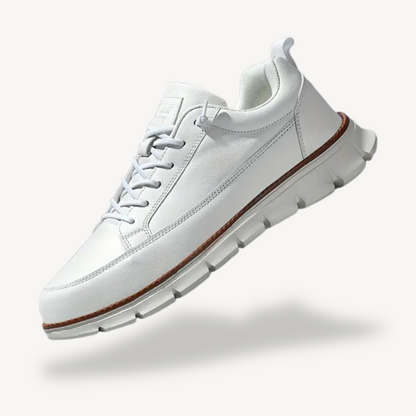 Elarova | Ultrabequeme orthopädische Leder-Sneaker für Herren