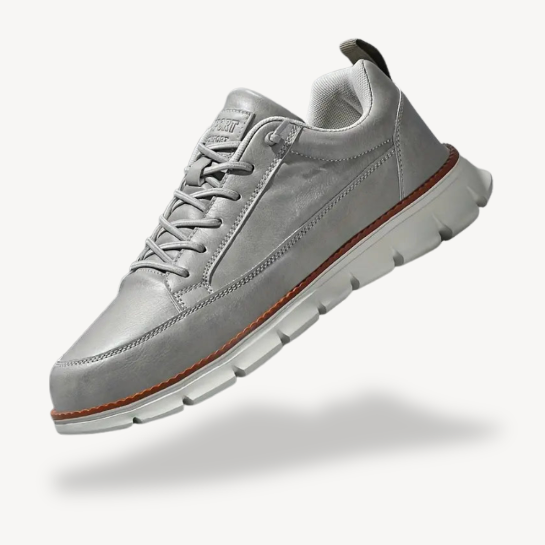 Elarova | Ultrabequeme orthopädische Leder-Sneaker für Herren