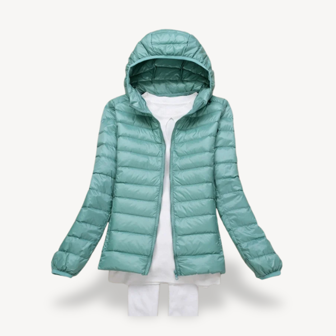 Elarova | Ultraleichte Pufferjacke mit Kapuze für Damen