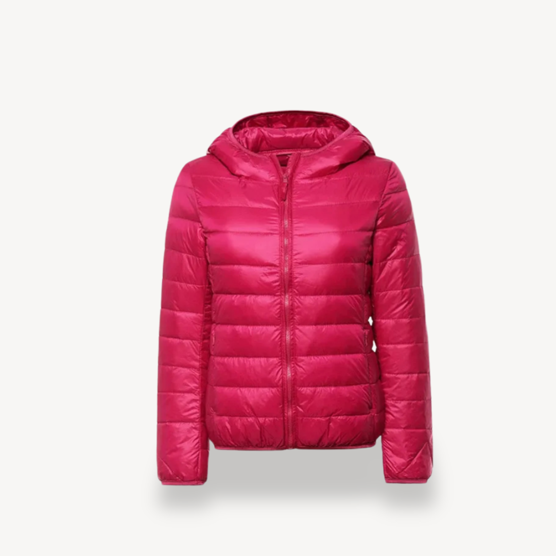 Elarova | Ultraleichte Pufferjacke mit Kapuze für Damen