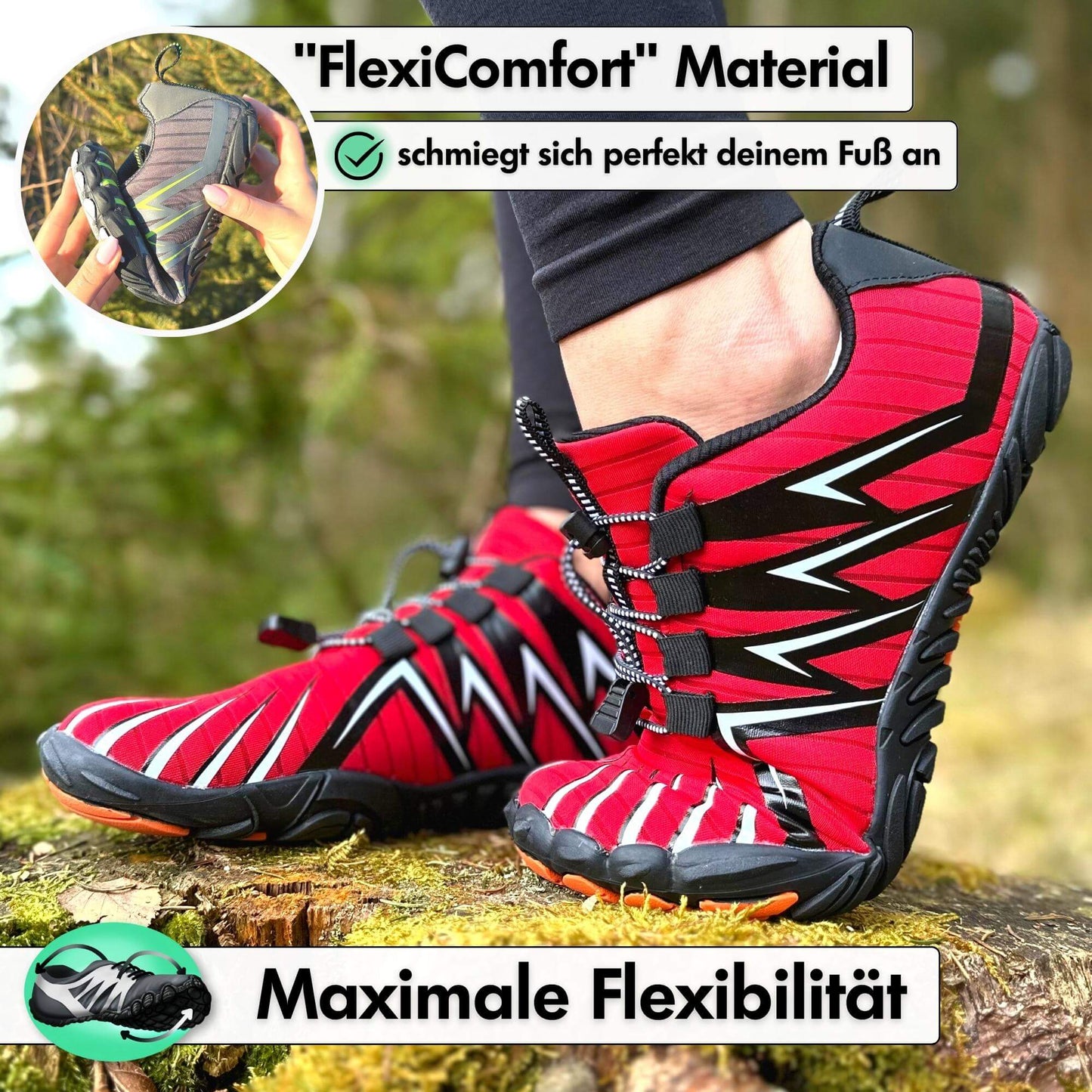 Elarova | Unisex Barfußschuhe Flexibel & Atmungsaktiv für Komfort