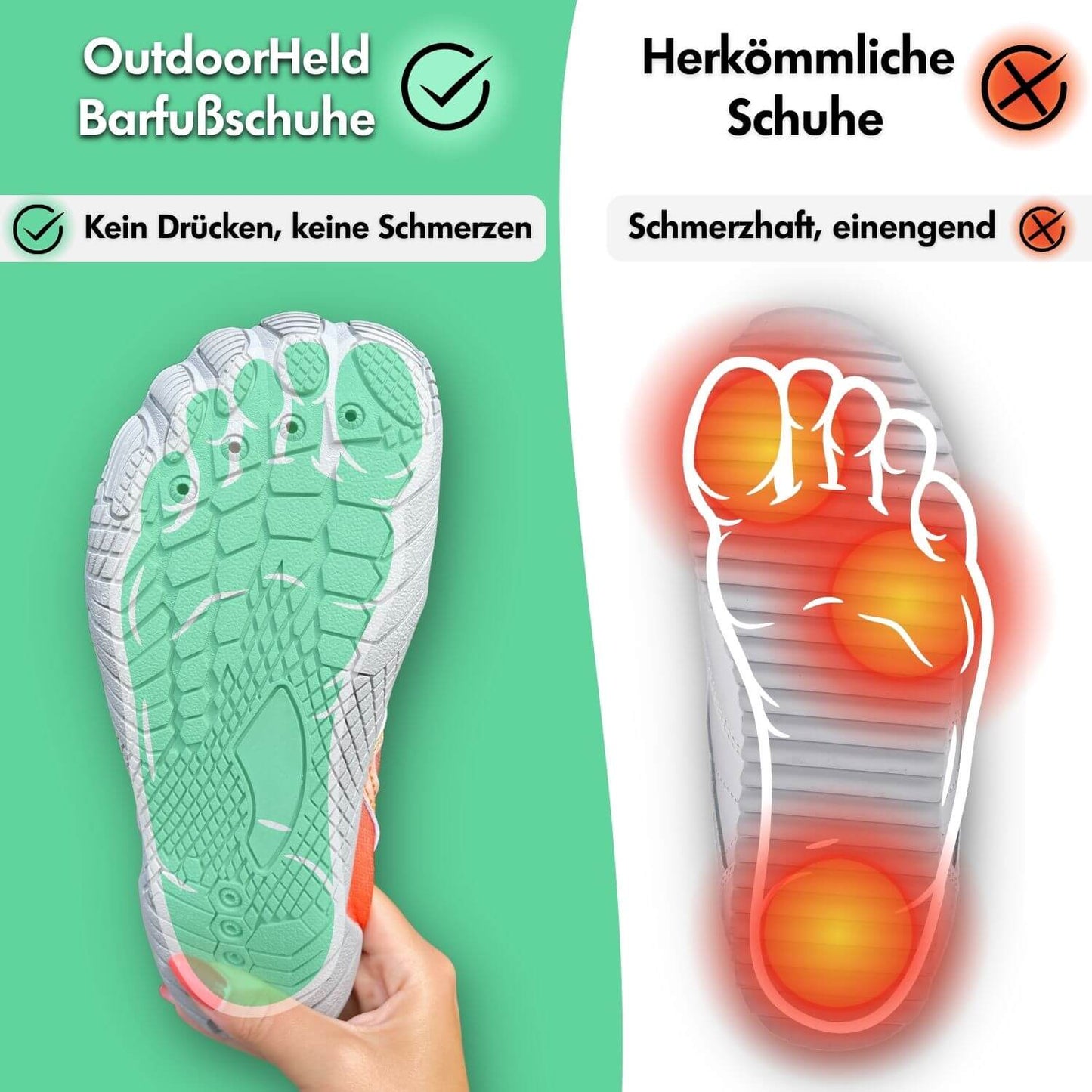 Elarova | Unisex Barfußschuhe Mit Extrem Flexibler Passform & Komfort