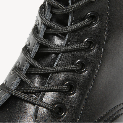 Elarova | Unisex-Kampfstiefel aus Leder – Robuste Schnürstiefeletten