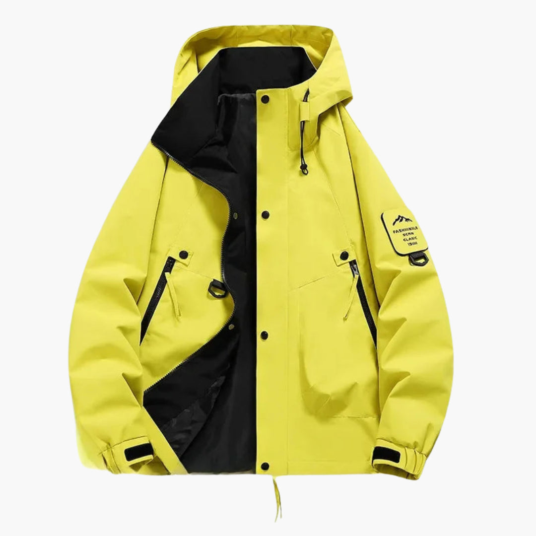 Elarova | Unisex Kapuzen Skijacke mit verstellbarem Schnitt und langen Ärmeln