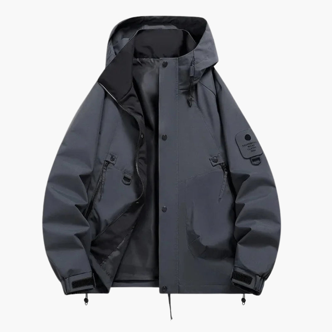 Elarova | Unisex Kapuzen Skijacke mit verstellbarem Schnitt und langen Ärmeln