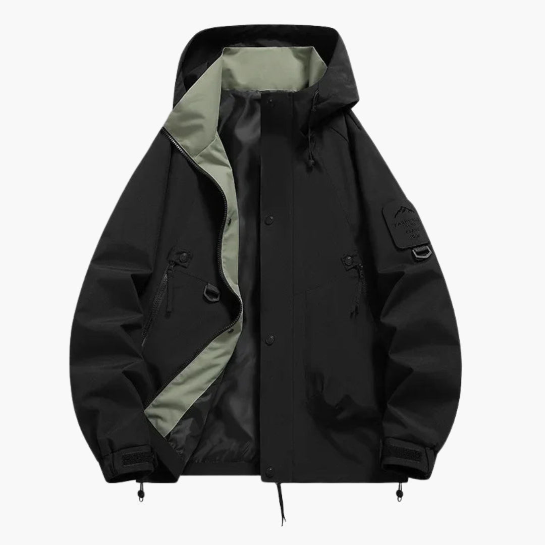 Elarova | Unisex Kapuzen Skijacke mit verstellbarem Schnitt und langen Ärmeln