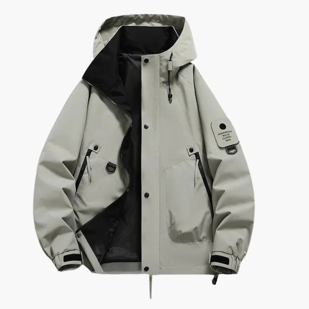 Elarova | Unisex Kapuzen Skijacke mit verstellbarem Schnitt und langen Ärmeln