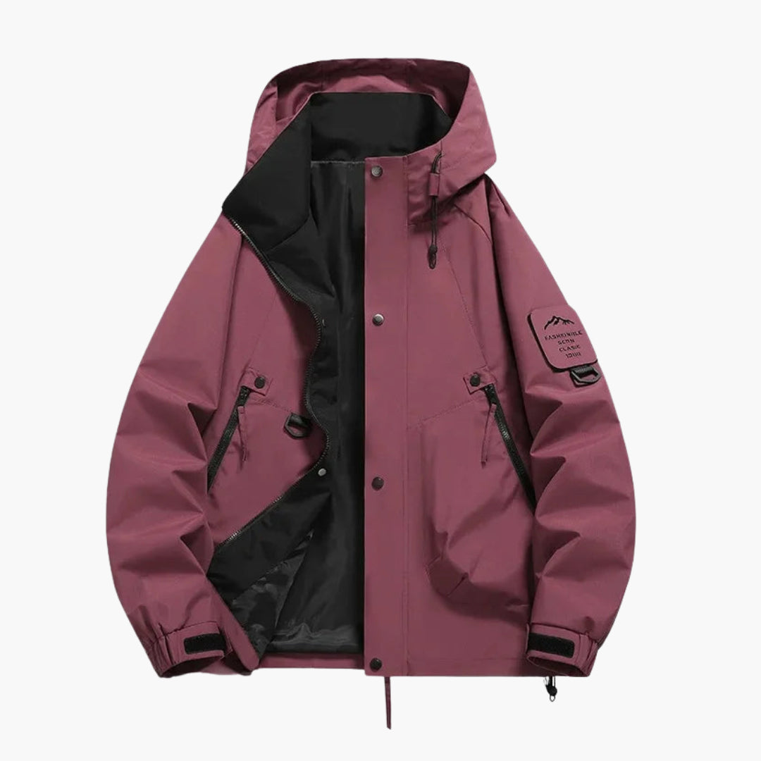 Elarova | Unisex Kapuzen Skijacke mit verstellbarem Schnitt und langen Ärmeln