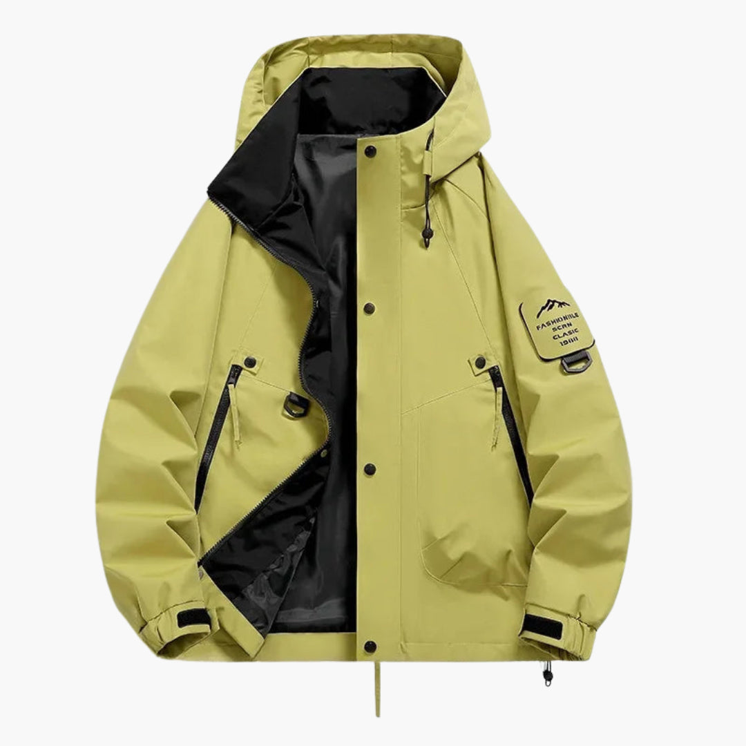 Elarova | Unisex Kapuzen Skijacke mit verstellbarem Schnitt und langen Ärmeln