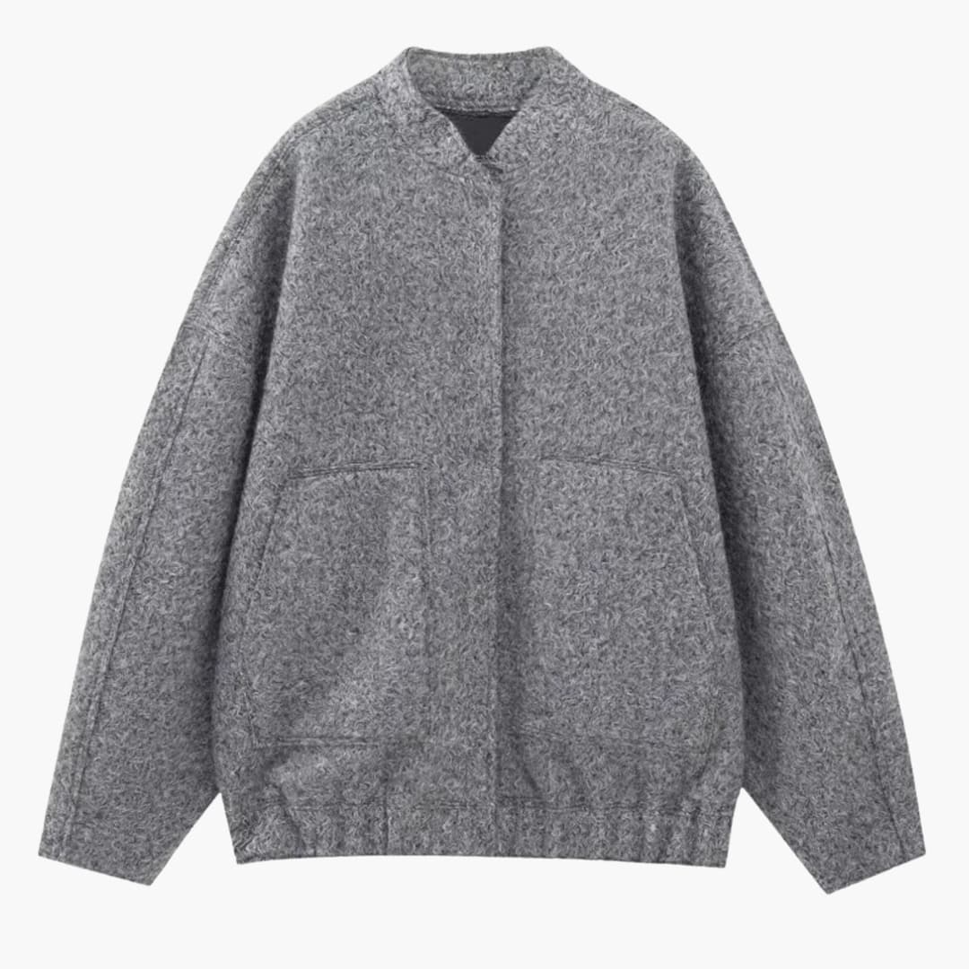 Elarova | Unisex Oversized Jacke mit offener Front