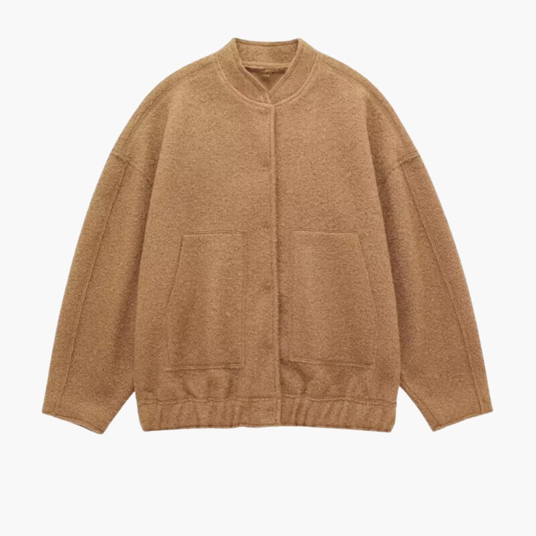 Elarova | Unisex Oversized Jacke mit offener Front