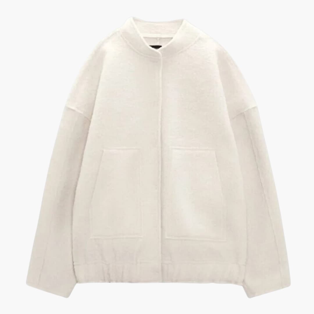 Elarova | Unisex Oversized Jacke mit offener Front