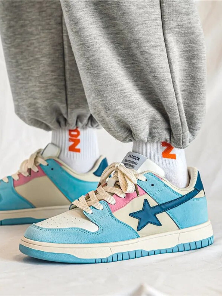 Elarova | Unisex Skateboard Star Sneakers