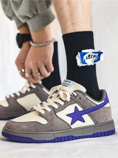 Elarova | Unisex Skateboard Star Sneakers