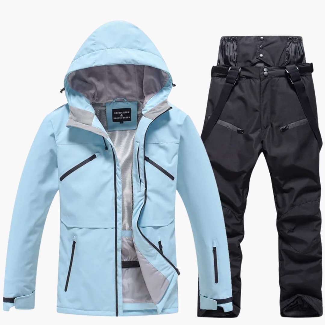 Elarova | Unisex Skianzug mit Kapuzenjacke und passender Hose