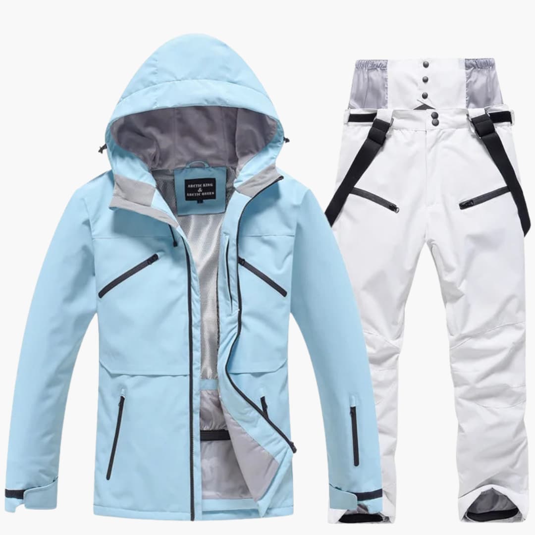 Elarova | Unisex Skianzug mit Kapuzenjacke und passender Hose