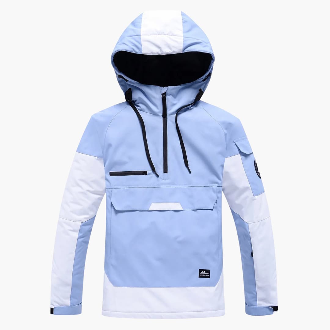 Elarova | Unisex Skijacke mit verstellbarer Kapuze und Reißverschlusstaschen