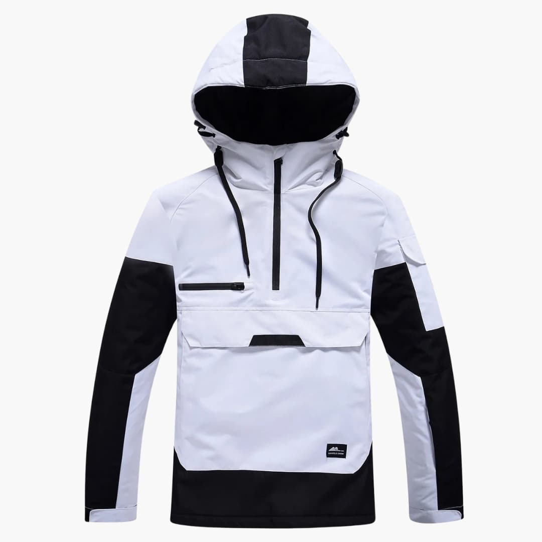 Elarova | Unisex Skijacke mit verstellbarer Kapuze und Reißverschlusstaschen