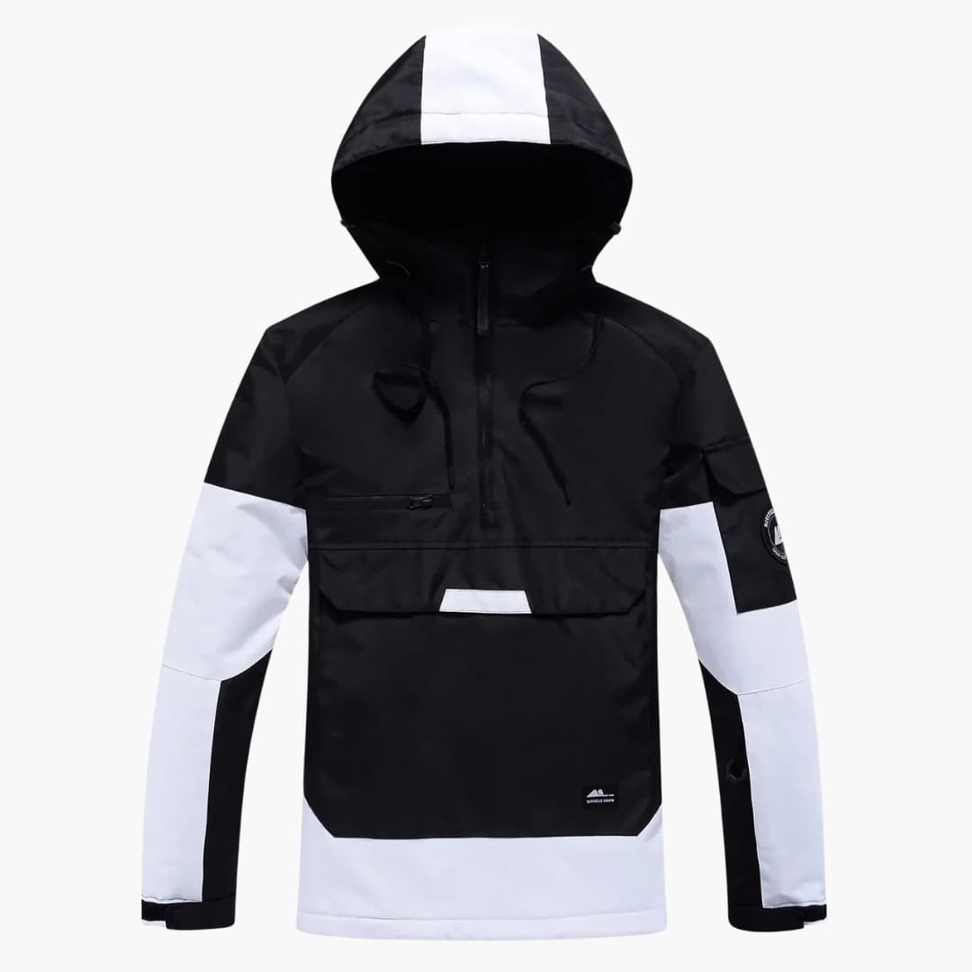 Elarova | Unisex Skijacke mit verstellbarer Kapuze und Reißverschlusstaschen
