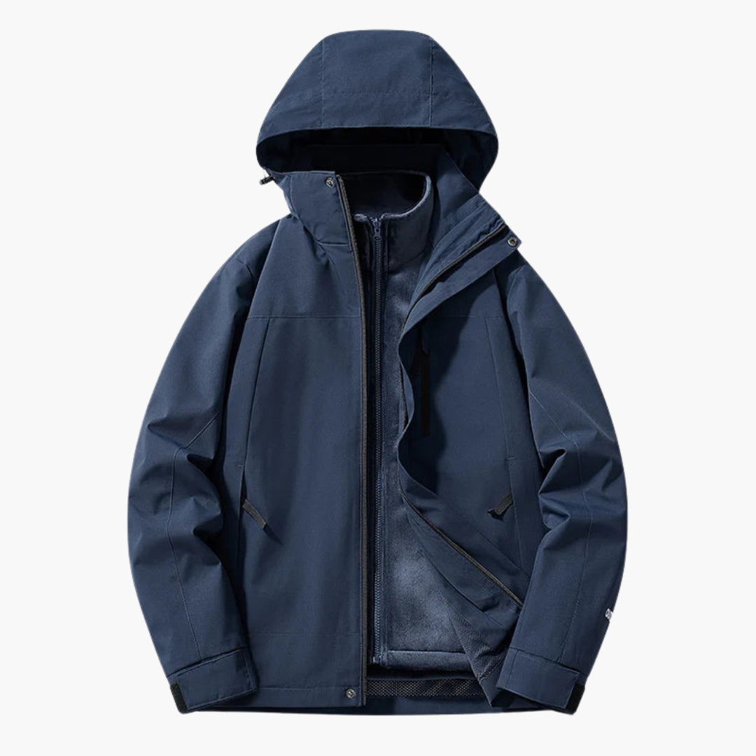 Elarova | Unisex Skijacke mit verstellbarer Kapuze und praktischen Taschen