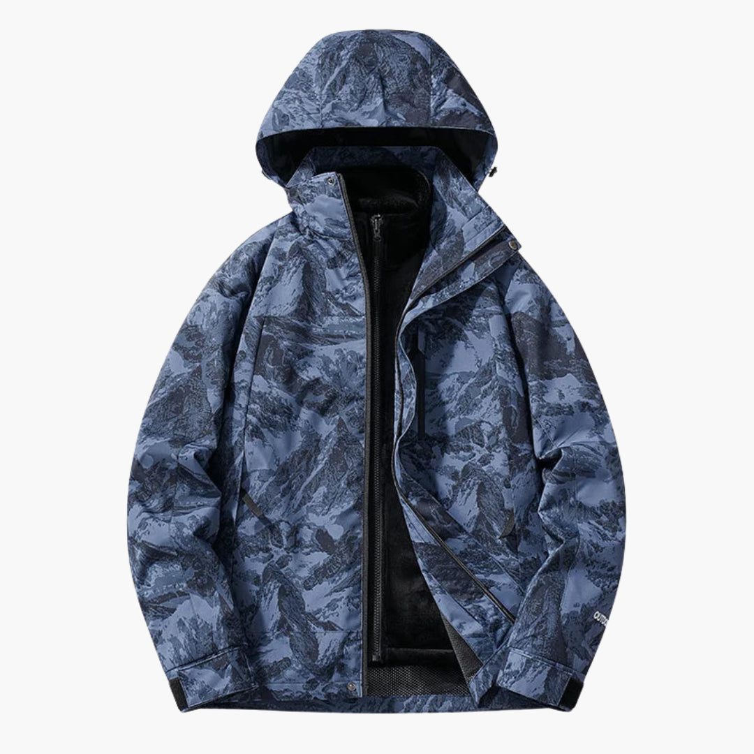 Elarova | Unisex Skijacke mit verstellbarer Kapuze und praktischen Taschen