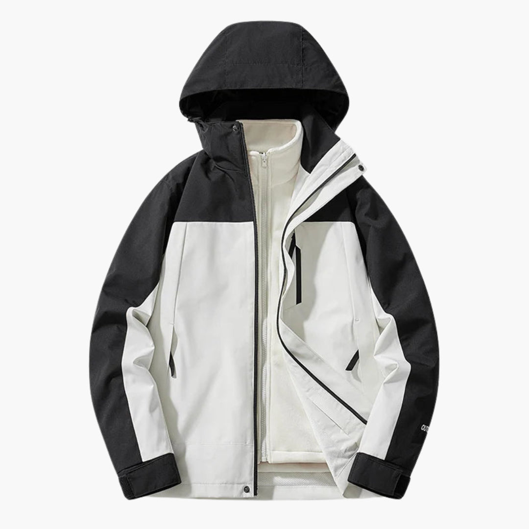 Elarova | Unisex Skijacke mit verstellbarer Kapuze und praktischen Taschen