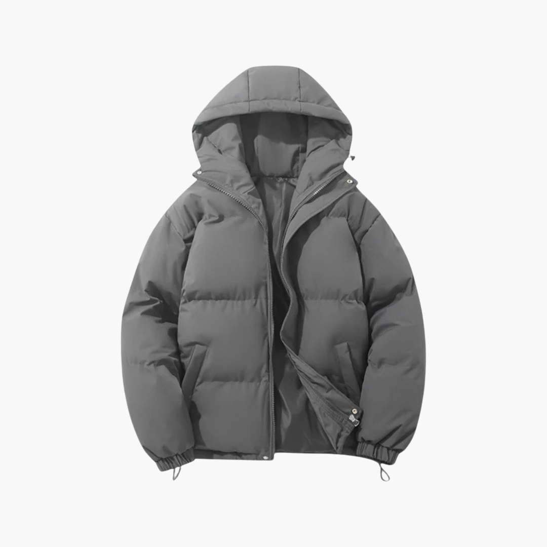 Elarova | Unisex Winterjacke mit Kapuze und Reißverschluss