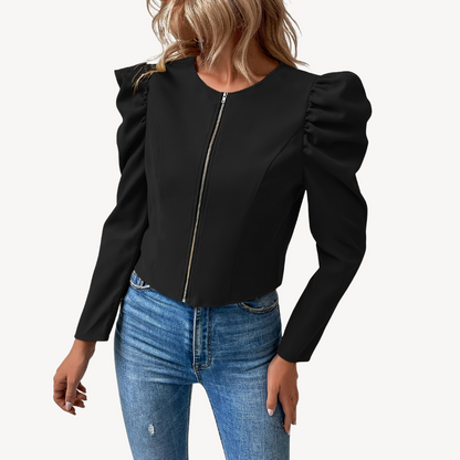 Elarova | Vielseitige Jacke mit Puffärmeln für Damen