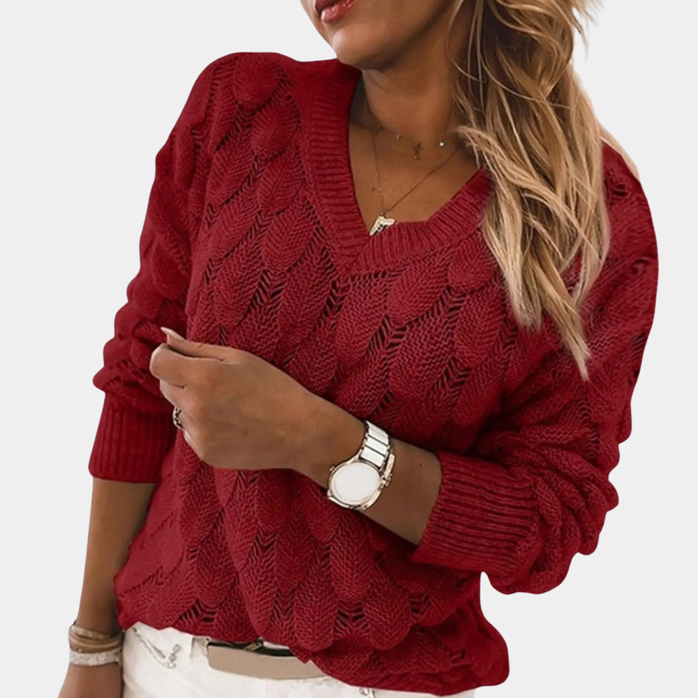 Elarova | Vielseitiger Strickpullover für Frauen