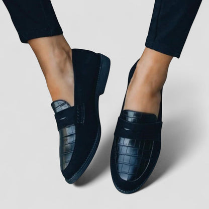 Elarova | Vintage-Ballerinas aus Rindsleder für Damen