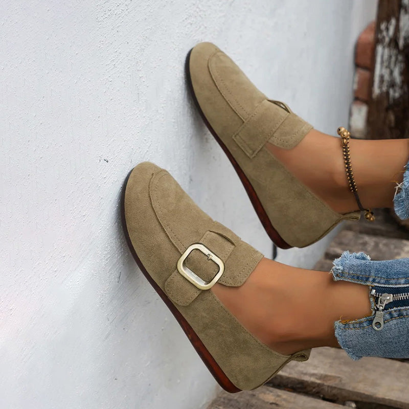 Elarova | Vintage Bequeme Slip-On-Schuhe