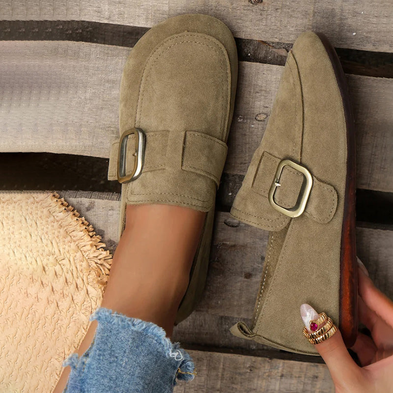 Elarova | Vintage Bequeme Slip-On-Schuhe
