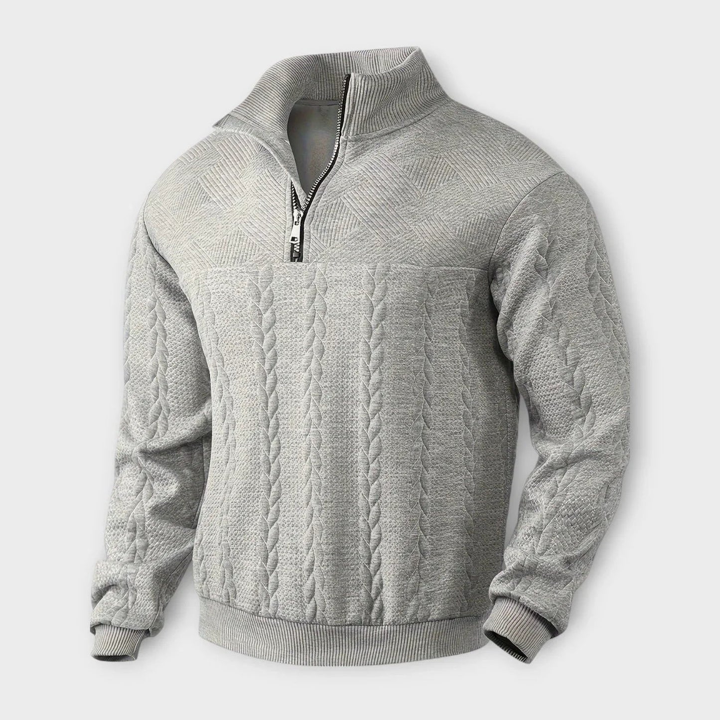 Elarova | Vintage Halb-Zip Pullover für Herren
