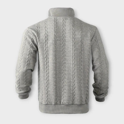 Elarova | Vintage Halb-Zip Pullover für Herren