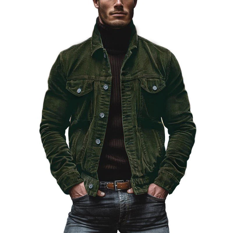 Elarova | Vintage-Jacke mit Mehreren Brusttaschen für Herren