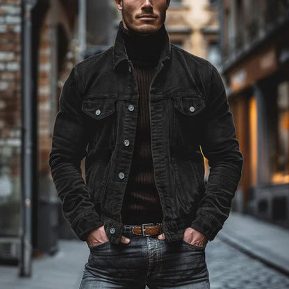 Elarova | Vintage-Jacke mit Mehreren Brusttaschen für Herren