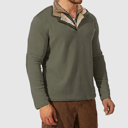 Elarova | Vintage-Kragen-Pullover für Herren