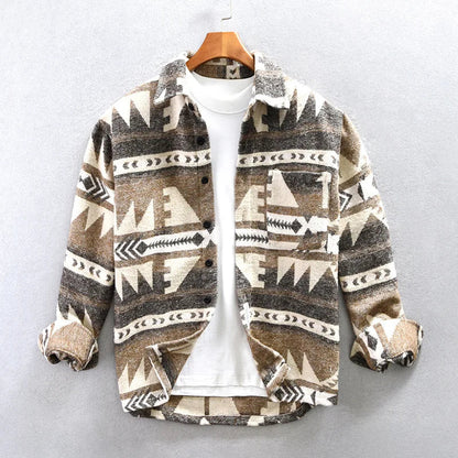 Elarova | Vintage Langärmelige Jacke für Herren