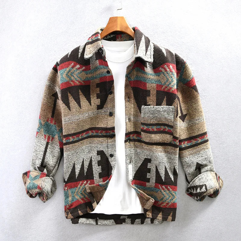 Elarova | Vintage Langärmelige Jacke für Herren