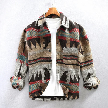 Elarova | Vintage Langärmelige Jacke für Herren