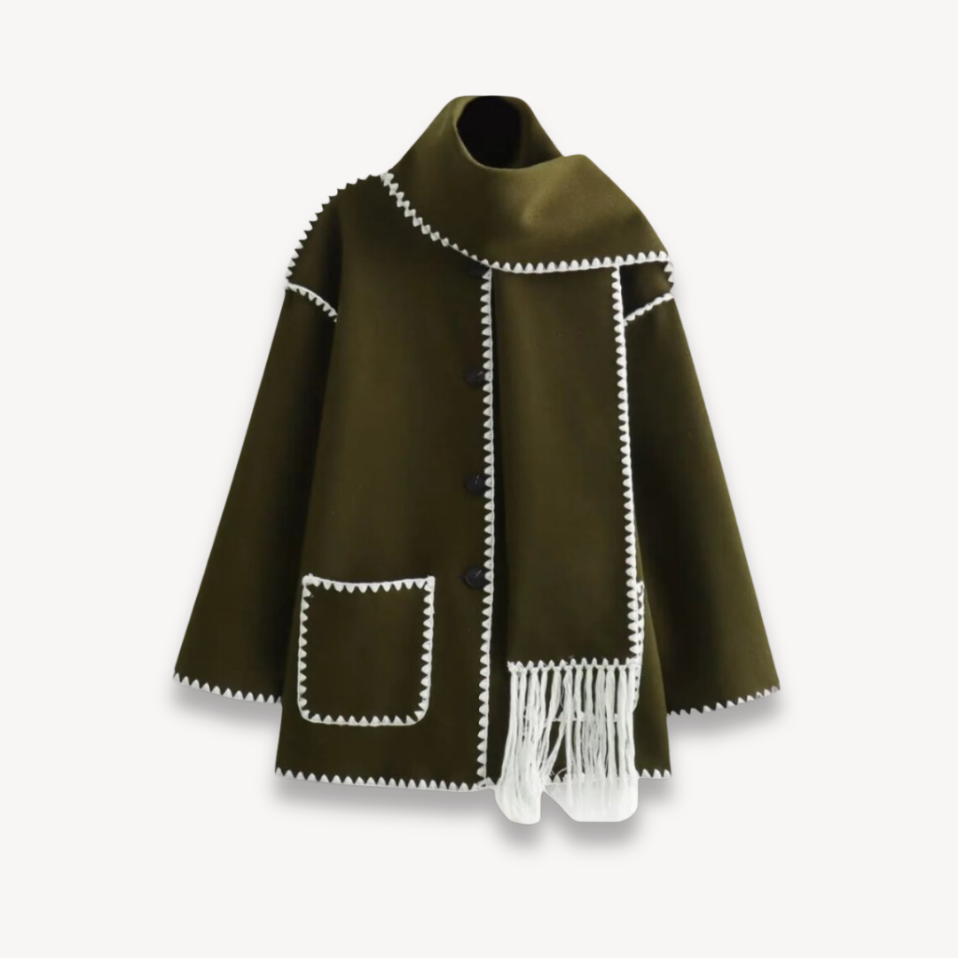 Elarova | Vintage Patchwork-Mantel für Damen