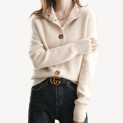 Elarova | Vintage-Strickjacke aus Kaschmir für Damen