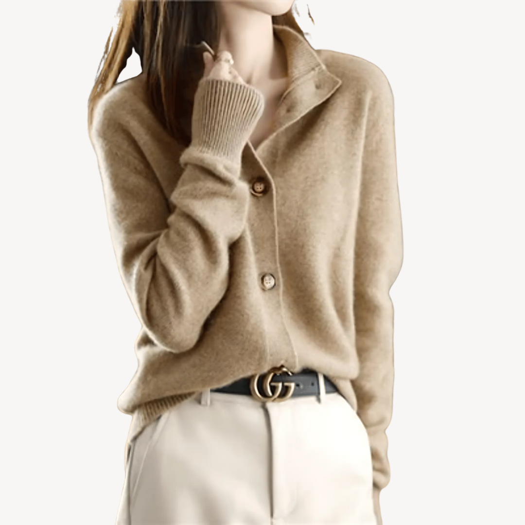 Elarova | Vintage-Strickjacke aus Kaschmir für Damen