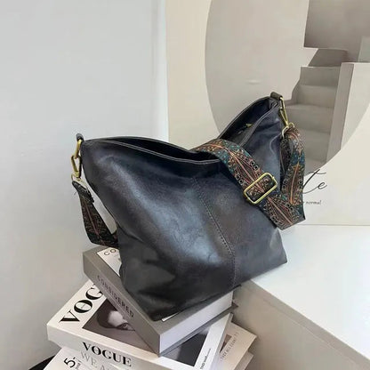 Elarova | Vintage Umhängetasche Damen Weiches PU-Leder Stilvoll
