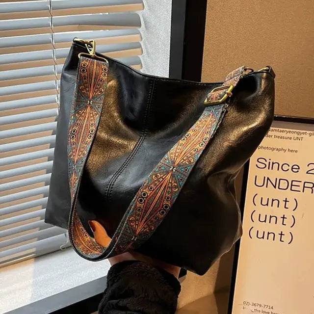 Elarova | Vintage Umhängetasche Damen Weiches PU-Leder Stilvoll