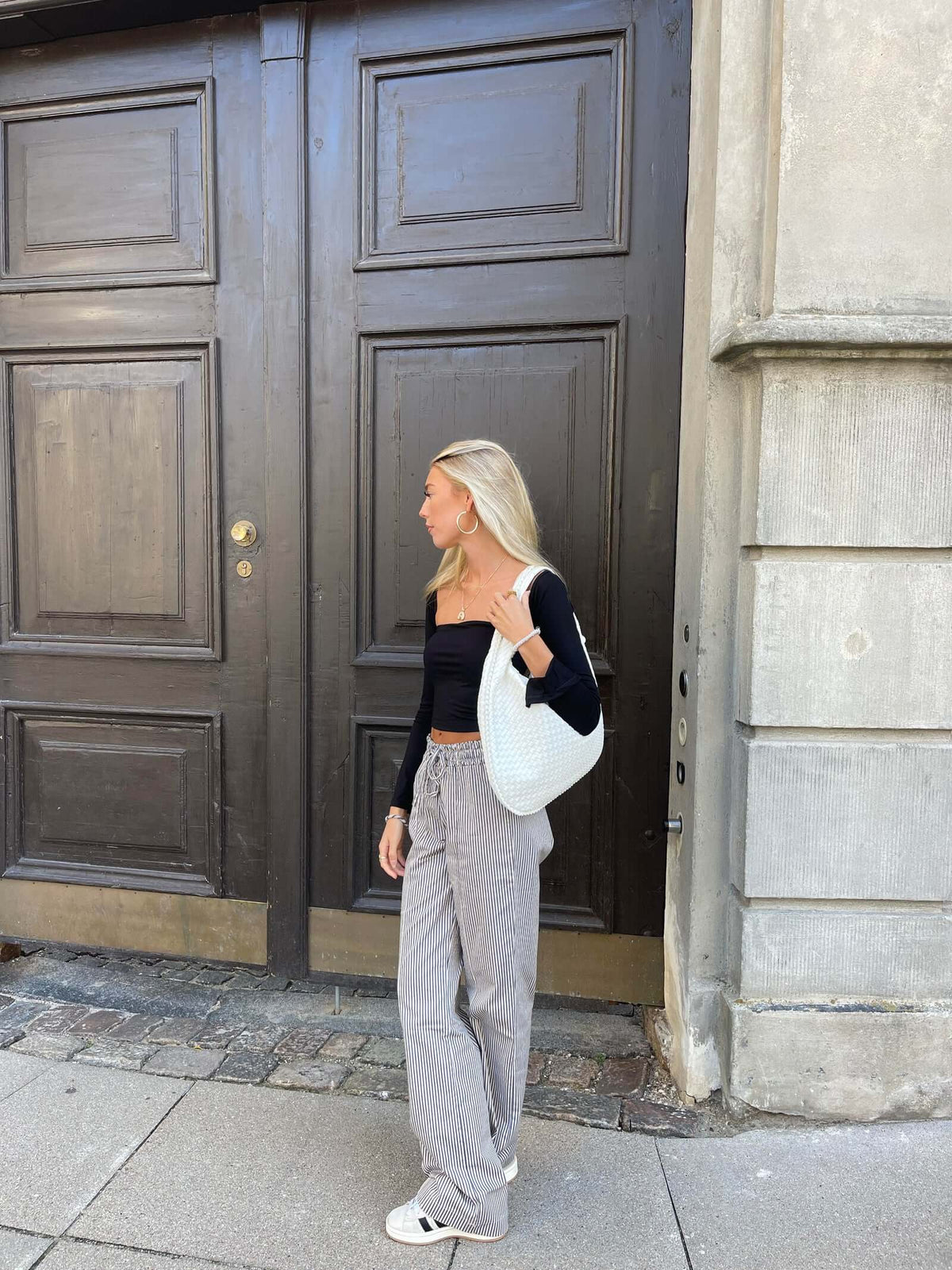 Elarova | Vintage Umhängetasche damen | Geflochtene Handtasche mit Reißverschluss im Sale